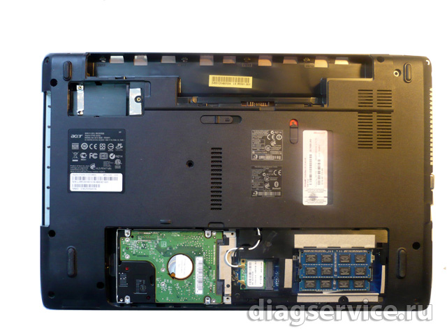 Как разобрать ноутбук Acer Aspire 5742G
