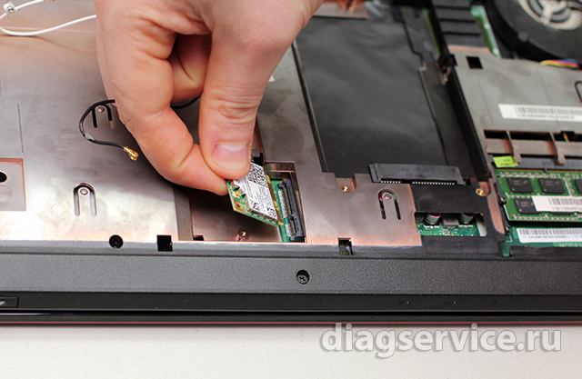 чистка системы охлаждения на ноутбуке Lenovo Z580