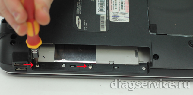 замена жесткого диска  ноутбука Samsung NP-RV510