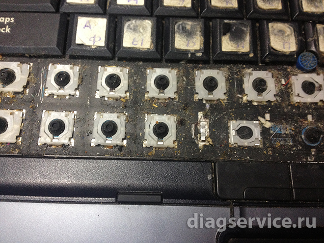 чистка клавиатуры HP
