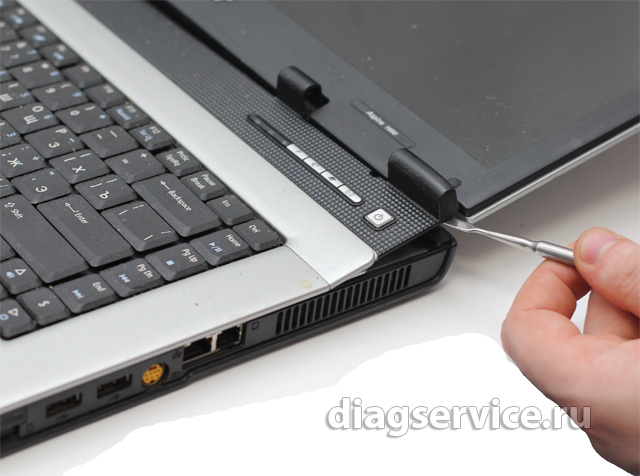 чистка системы охлаждения на ноутбуке  Acer Aspire 1690