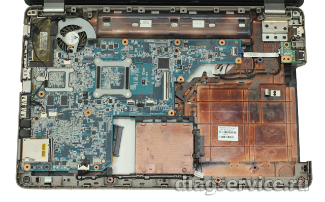 замена USB панели ноутбука HP G62