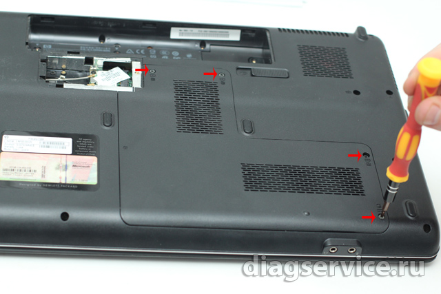 замена татчпада ноутбука HP Presario CQ61