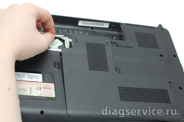 замена dvd-привода  ноутбука HP Presario CQ61