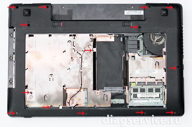 Разборка ноутбука lenovo z546