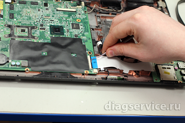 ремонт кнопки питания ноутбука Lenovo Z580