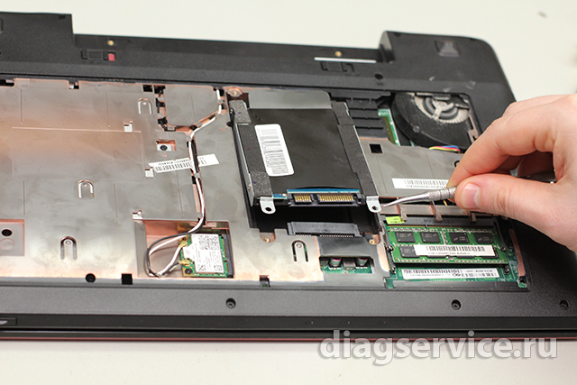 замена dvd-привода ноутбука Lenovo Z580