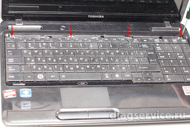 замена жесткого диска  ноутбука Toshiba L650D